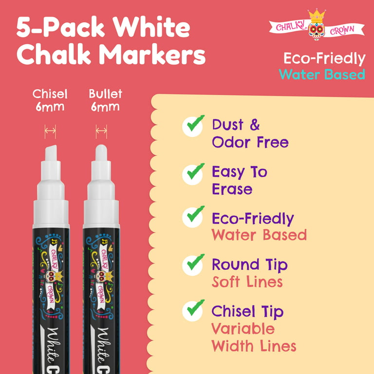 Erasable White Chalk Marker