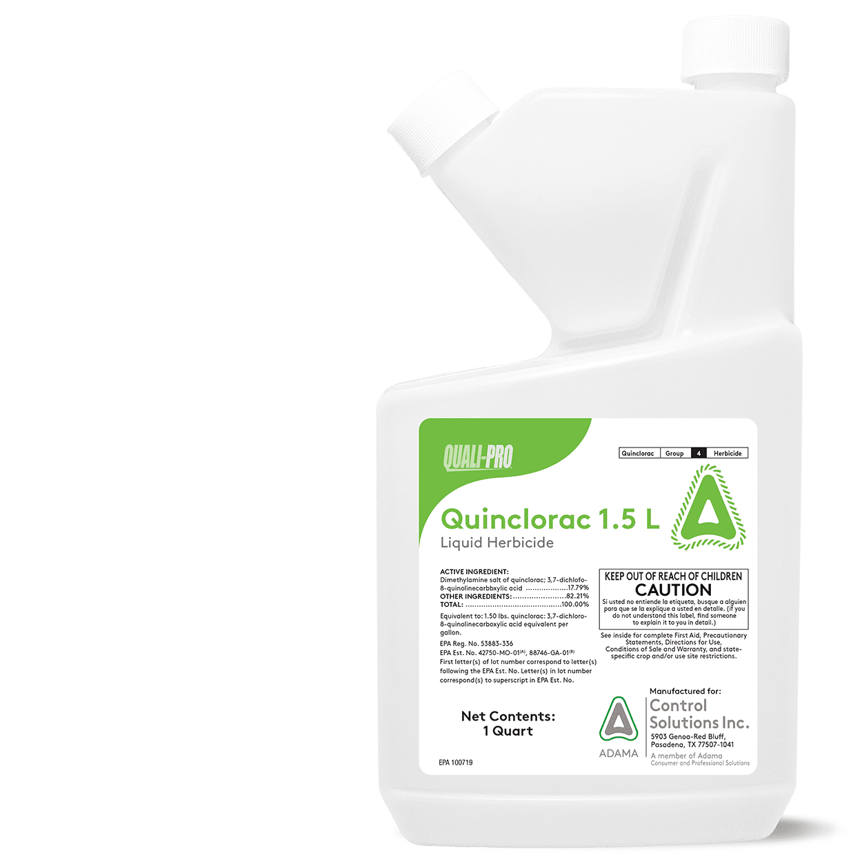 Quinclorac 1.5 L Herbicide - 32 fl oz Bottle by Control Solutions