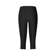 thumbnail image 5 of XIAOCHA Scalloped Edge Capris for Women High Waist Crops Soft Stretch Casual Daily Wear Leggings, 5 of 5