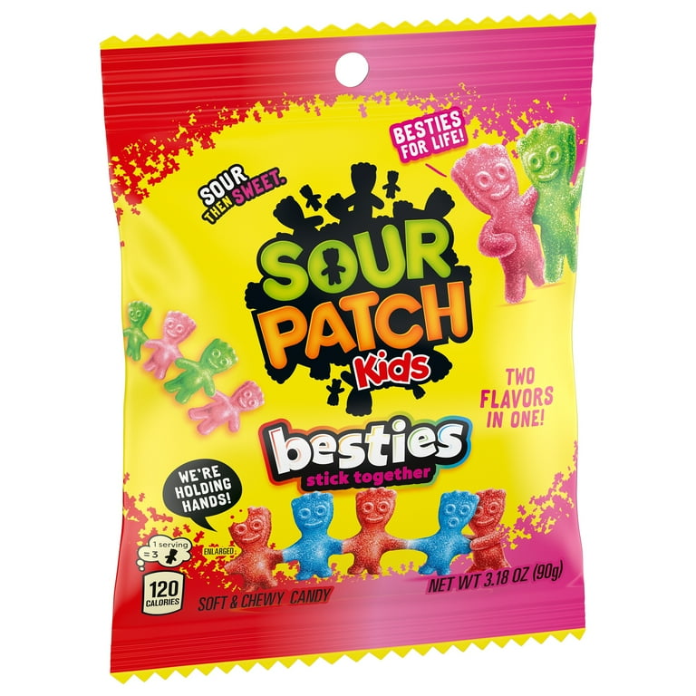 SOUR PATCH Kids 人形型ストレージバスケット SOUR PATCH KIDS BESTIES ASSORTED SOFT CANDY 3.18 OZ - Walmart.com