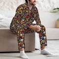 thumbnail image 7 of Sikiie Spring And Summer Flowers Mens Pajama Set, Soft Warm Long Sleeve Sleepwear, Cozy Button-Down Pjs for Men-Large, 7 of 7