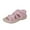Pink, variant on Wedge Sandals for Women Women's Plush Open-toe Comfortable Soft Warm Home Slippers