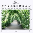 thumbnail image 3 of ABPHOTO Polyester 7x5ft Shade Path Backdrop Green Surround Path Photography Background and Studio Photography Backdrop Props, 3 of 5