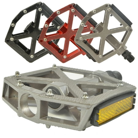 - Lumintrail PD-603B MTB BMX Road Mountain Bike Bicycle Platform Pedals Flat Alloy 9/16