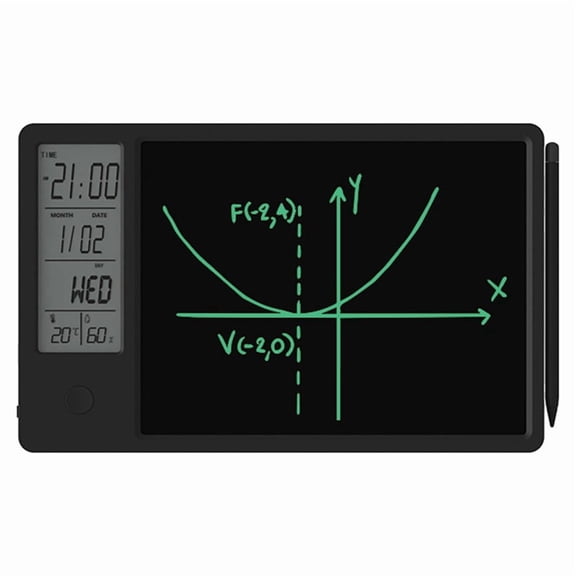 with Writing Tablet Thermometer Erase(Black)