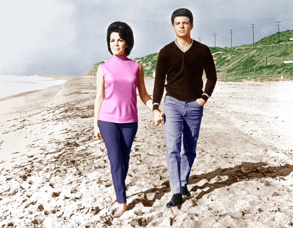 Beach Blanket Bingo From Left Funicello Frankie Avalon 1965 Photo Print