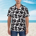 thumbnail image 2 of Pofeuu Panda Print Hawaiian Shirt for Men Sleeves Casual Button Down Summer Beach Dress Shirts T-Shirts,Small, 2 of 7