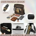 thumbnail image 6 of ZUXONGSY Cross Sunset Horse Print Leather Shoulder Bag for Women Multipurpose Crossbody Purse Satchel with Zipper Closure Sling Hobo Bag for Shopping Dating, 6 of 7