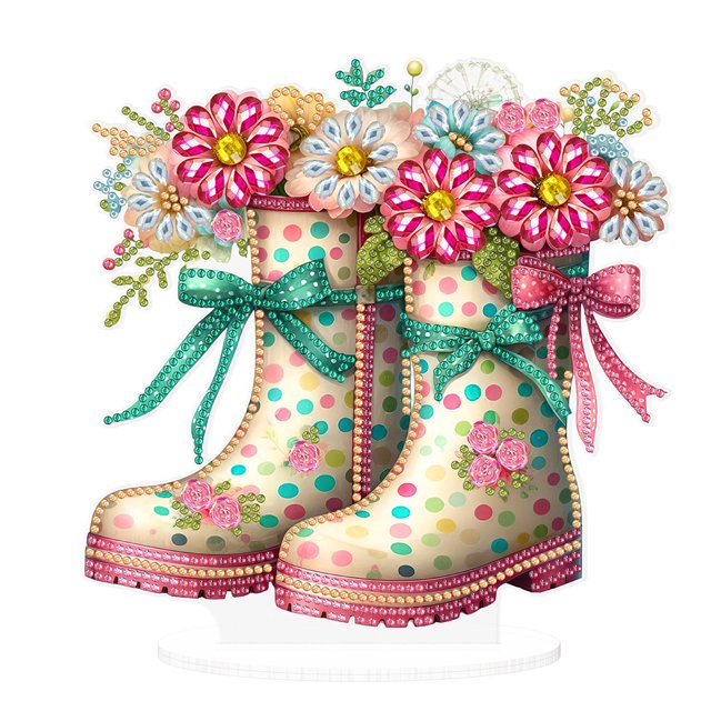Wellies Acrílico Likrtyny Forma Especial Diamante