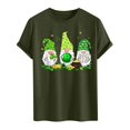 thumbnail image 6 of lcziwo St. Patricks Day Mens Short Sleeve T-Shirt Cute Gnome Print Round Neck Graphic Tee Shirts 2025 Spring Summer Casual Going Out Streetwear,Green,M, 6 of 6