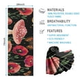 thumbnail image 2 of Red Mushroom Fantasy Black Pattern Hot Yoga Mat Towel Non Slip for Hot Yoga - Quick-Drying Yoga Mat Cover with 4 Corner Pockets with Travel Bag - Hot Yoga Towel Non Slip 74"x26", 2 of 6
