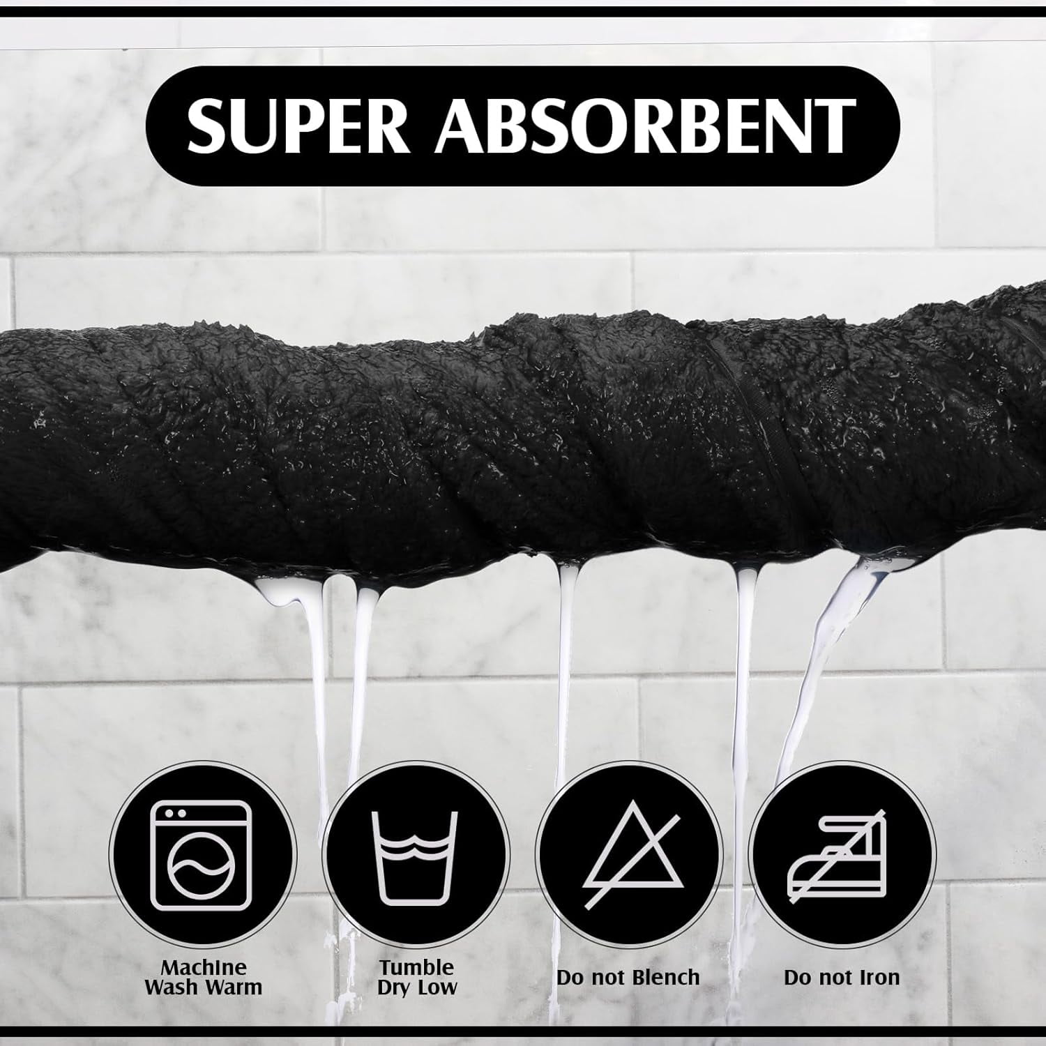 4 Pcs Oversized Fleece Bath Towels, 40 x 80 Inch Bath Sheets Extra Large Microfiber Coral Velvet Highly Absorbent Towels 350gsm High Density Towel for Adults Home Beach (Black)