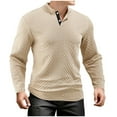thumbnail image 2 of pstuiky camisetas de manga larga para hombre, Sudadera con capucha y cuello redondo de manga larga de color liso para hombre camisetas de hombre xl, 2 of 6
