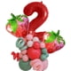 thumbnail image 1 of Kit de globos con diseño de fresas, 27 unidades, con 32 bolas con número 2, 1 of 1