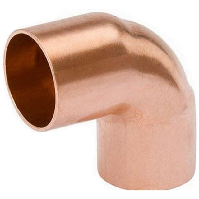 Codo de 90 grados NIBCO, cobre forjado, 1/2 pulgada Soldadura (x50)