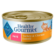 Angle View: Blue Buffalo Healthy Gourmet Adult Pate Turkey & Chicken Entrée