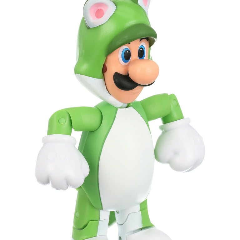 World of Nintendo Super Mario 4 Cat Luigi Figure