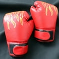 thumbnail image 4 of Guantes de boxeo sparring de PU 2 uds con soporte de muñeca completo Boxeo Naiovety Rojo, 4 of 6
