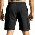 thumbnail image 4 of hotojiny Hiking Shorts Men Lightweight Elastic Waist Cargo Shorts for Men Drawstring Athletic Workout Gym Jogger Shorts with Pockets, 4 of 6