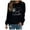 Black, variant on Neewe Women's Oversized Sweatshirt Crewneck Long Sleeve Casual Loose Pullover Tops