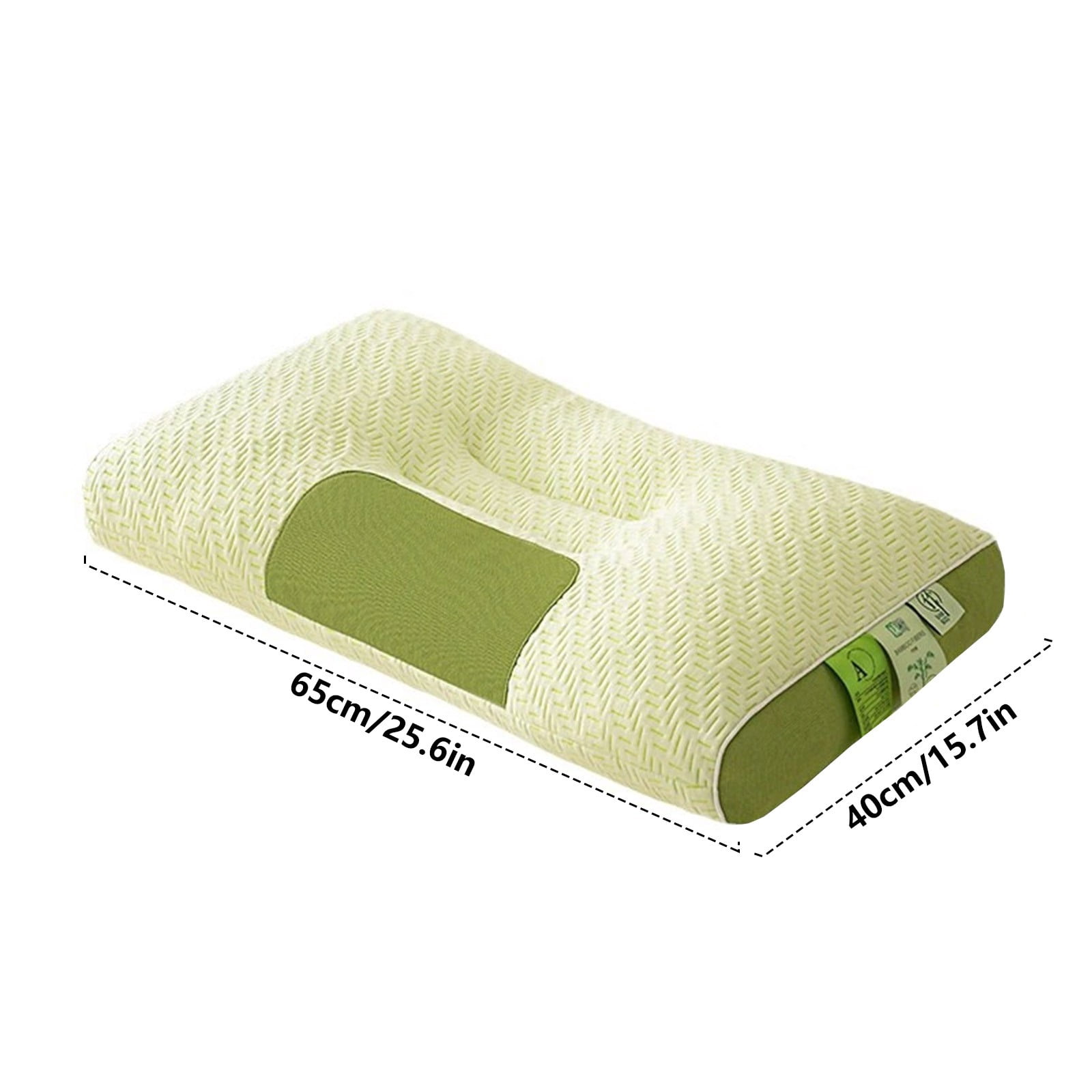 YOUMAI Anti-Snoring Pillow For Sleep Apnea Sleep apnea pillow New Fiber SPA Washable Neck Pillow Core Knitted Cotton Breathable Pillow(2pc, Green)