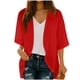 thumbnail image 3 of TaTaai 3/4 Sleeve Casual Cardigan Top, Women's Mid Length Cover Shirt, Fashion Spring Summer Blouse, Perfect for Home Work Party Use Gift, 3 of 8