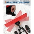 thumbnail image 4 of Huloretions Snow Shovel with 29-Inch Blade and Adjustable Handle,Heavy-Duty Steel Shoveling Tool for Ice Removal,Snow Pusher Shovel for Driveway,Sidewalk,Pavement, 4 of 6