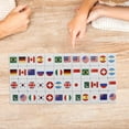 thumbnail image 4 of WHAMVOX 48PCS Game Blocks Family Party Games Mahjong Tiles Set with Colored Flags for Easy Recognition, 4 of 8