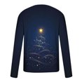 thumbnail image 5 of Stamzod Christmas Shirt Men Plus Size Tee Shirts Clearance Long Sleeve Men Clothes Streetwear Tree Print Tee Tops, 5 of 5
