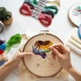 thumbnail image 4 of Uxcell 6 Skeins Embroidery Floss, Metallic Embroidery Thread White, 4 of 6