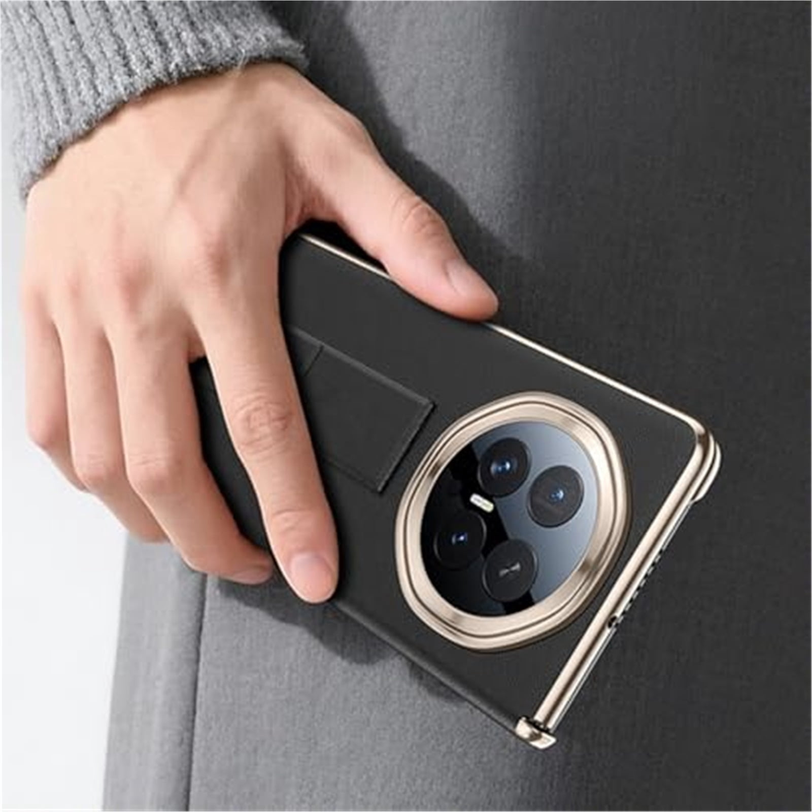 Case For Huawei Honor Magic V6, Super Slim Shell With Wristlet Anti-Scratch Screen Protector Kickstand Cover