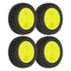 thumbnail image 4 of 4PCS 1/10 RC Ruedas Alta Resistencia a la Abrasión Fuerte Amortiguación Neumáticos de Goma RC Neumáticos RC con Tuercas para Coche Deportivo 1/10 Amarillo, 4 of 10