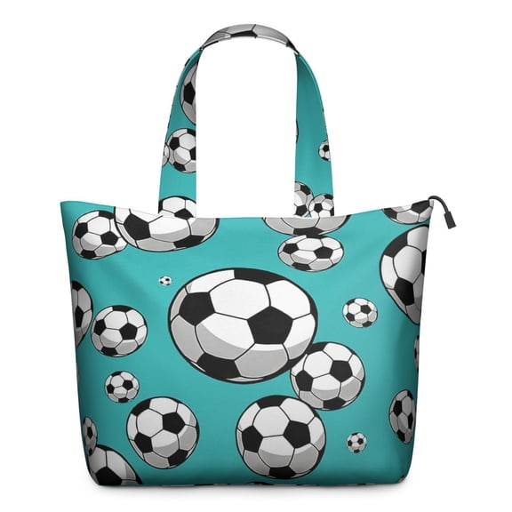 Large Capacity Weekender Bag with Sports Print Featuring Volleyball, Tennis, Golf Graphics, Lightweight Travel Tote for Athletes Sports Enthusiasts