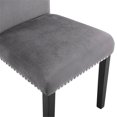 thumbnail image 4 of Pemberly Row 5-Pc Faux Marble/Wood Dining Set with 4 Chair-Gray, 4 of 12