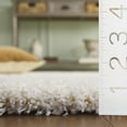 thumbnail image 5 of SAFAVIEH California Plush Solid Shag Area Rug, Ivory, 4' x 4' Round, 5 of 14