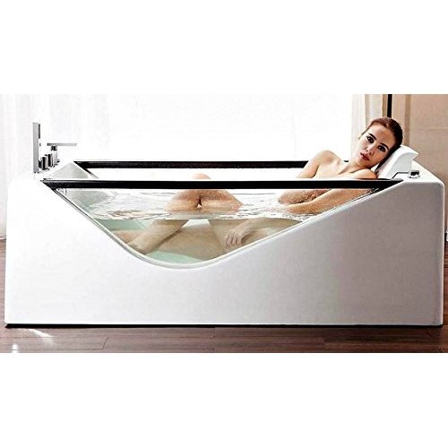 67 Inch Freestanding Full Skirt White Bathtub Whirlpool Jetted SPA Tub 10  Massage Air Jets, Shower Wand, In-line Heater, Faucet, Bluetooth Audio,  Ozonator, LCD Controls, Model SD-011W - Walmart.com