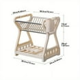 thumbnail image 3 of 1pc Dish Rack With Drain Board, Plastic Bowl Chopsticks Plate Storage Box, Household Draining Rack, Flatware Organizer For Countertop Cabinet, Kitchen Accessories, 7.87inch*12inch*9.44inch*7.87inch, 3 of 4