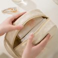 thumbnail image 5 of CHAO Bolsa de maquillaje con diseño en forma de tostada, elástica, ligera, para viajes, para acampar y hacer arroz, 5 of 5