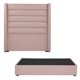 thumbnail image 1 of Box Base Cama King Size + Cabecera Polar Rosa, 1 of 8