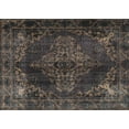 thumbnail image 1 of Ahgly Company Machine Washable Indoor Rectangle Traditional Charcoal Black Area Rugs, 5' x 8', 1 of 7