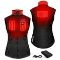 thumbnail image 2 of Women's ActionHeat Black Buffalo Bills 5V Softshell Battery Heated Full-Zip Vest, 2 of 7