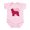 Petal Pink, variant on CafePress - Newfoundland Valentine's Day Infant Bodysuit - Baby Light Bodysuit, Size Newborn - 24 Months