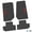 Black w/ Red Insert, variant on Flextread Floor Mats for 07-13 Jeep Wrangler JK 2-Door - Mopar Licensed Factory Fit - Rugged Woods Camouflage w/ Orange Jeep Insert - 100% Made in USA