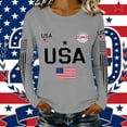 thumbnail image 6 of MEICHEN Lady 250th Special Pattern Round Neck Casual Comfortable Daily Long Sleeved T Shirt, 6 of 6