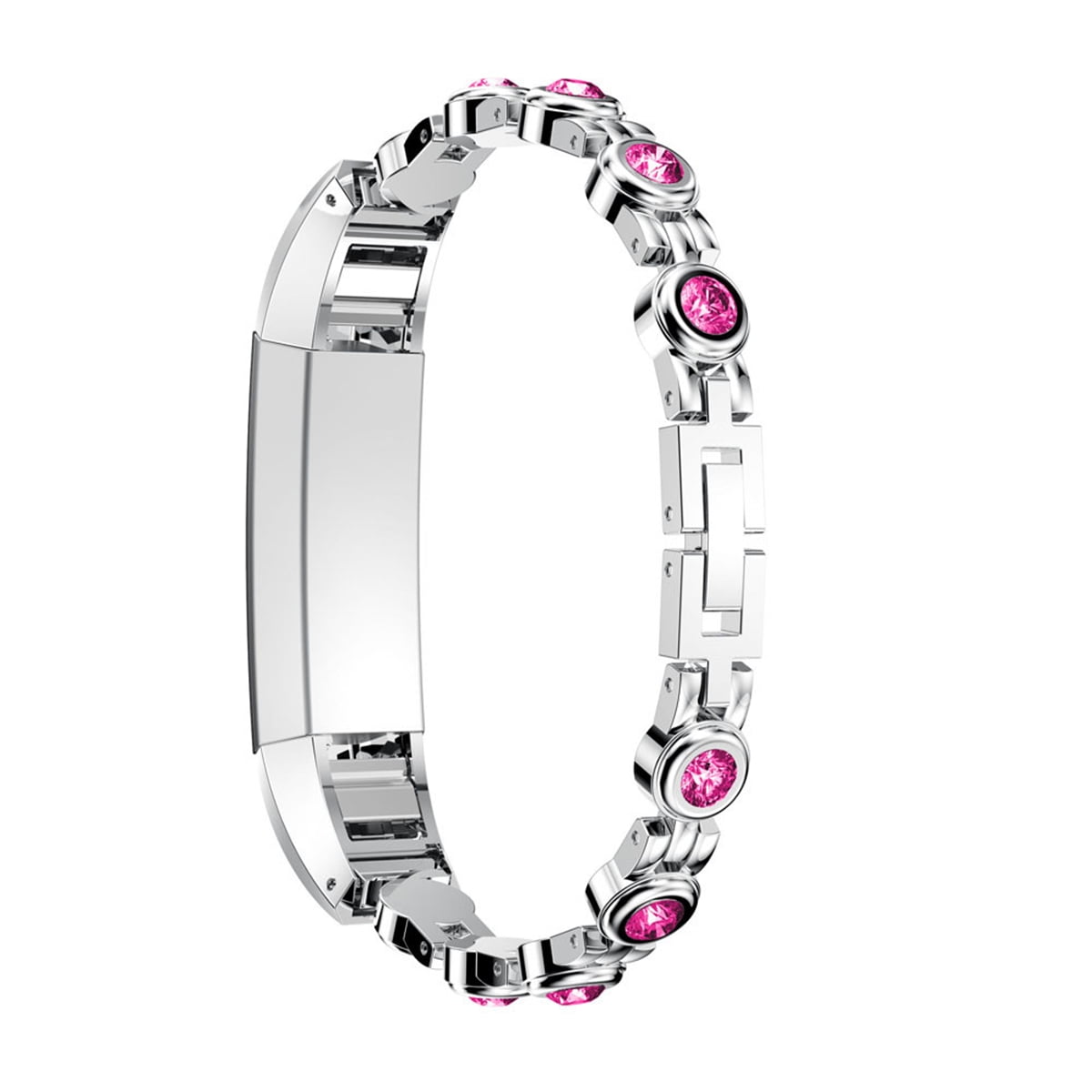 Luxury Diamond Stainless Steel Wrist Band Strap Bracelet For Fitbit Alta/ HR 