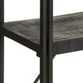 thumbnail image 3 of vidaXL 5-Tier Bookcase Black 90x30x180 cm Solid Mango Wood, 3 of 5