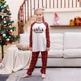thumbnail image 7 of Odeerbi Christmas Pajamas for Family Plaid Holiday Long Sleeve Family Christmas Pajamas Matching Sets Kids Fashion Plaid Print Blouse Tops Pants Sleepwear Xmas Family Matching PJs Set Red, 7 of 7