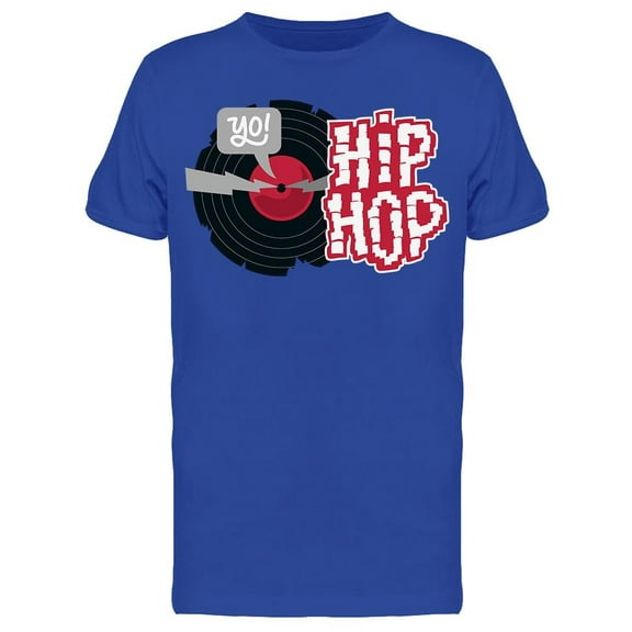 Hip Hop Vinyl Record T-Shirt Men -Image by Shutterstock, Male Medium
