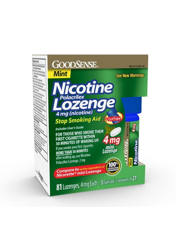 Nicotine Lozenges 4 Mg in Quit Smoking