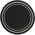 thumbnail image 5 of Nourison Essentials Indoor/Outdoor Black Ivory 8' x round Area Rug, (8 Round), 5 of 9